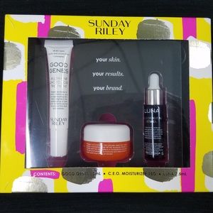 SUNDAY RILEY Kit Good Genes,CEO Moisturizer, &Luna